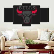 Load image into Gallery viewer, Chicago Bulls Black Wall Canvas
