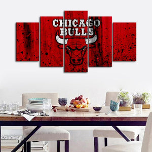 Chicago Bulls Rough Look Wall Canvas