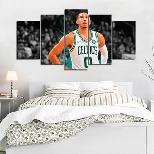 Jayson Tatum Boston Celtics Wall Canvas