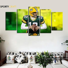 Load image into Gallery viewer, Aaron Rodgers Green Bay Packers Wall Canvas 3