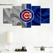 Load image into Gallery viewer, Chicago Cubs Fabric Flag Canvas