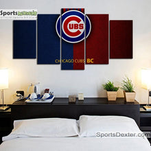 Load image into Gallery viewer, Chicago Cubs Leather Look Canvas