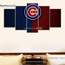 Load image into Gallery viewer, Chicago Cubs Leather Look Canvas