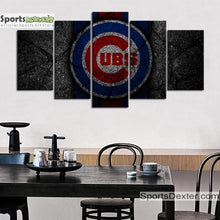 Load image into Gallery viewer, Chicago Cubs Rock Style Canvas