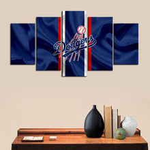 Load image into Gallery viewer, Los Angeles Dodgers Fabric Flag Canvas