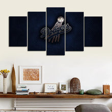 Load image into Gallery viewer, Los Angeles Dodgers Metal Look Canvas