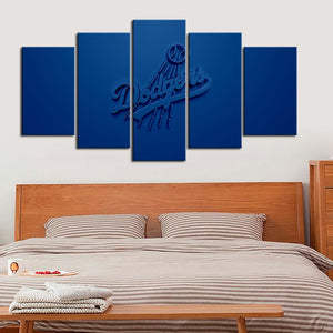 Los Angeles Dodgers Embossed Style Canvas