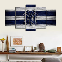 Load image into Gallery viewer, New York Yankees Wooden Look Canvas