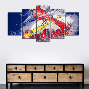St. Louis Cardinals Paint Splash Canvas