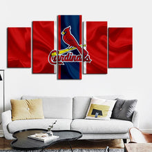 Load image into Gallery viewer, St. Louis Cardinals Fabric Flag Canvas