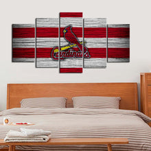Load image into Gallery viewer, St. Louis Cardinals Wooden Style Canvas