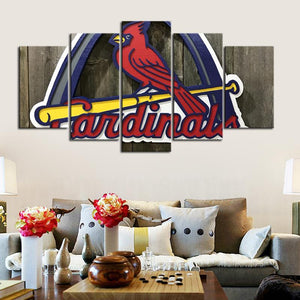 St. Louis Cardinals Wooden Look Canvas