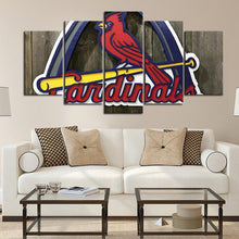 Load image into Gallery viewer, St. Louis Cardinals Wooden Look Canvas