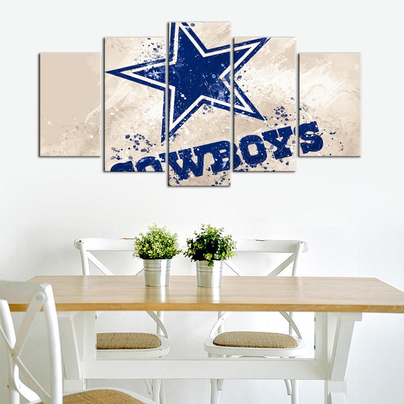 Dallas Cowboys Paint Splash Wall Canvas 1