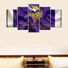 Load image into Gallery viewer, Minnesota Vikings Fabric Flag Wall Canvas 1