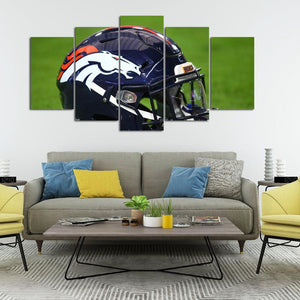 Denver Broncos Helmet Canvas
