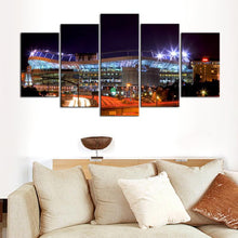 Load image into Gallery viewer, Denver Broncos Stadium Night Sight 5 Pieces Wall Painting Canvas