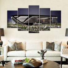 Load image into Gallery viewer, Oakland Raiders Piece Of Art Stadium 5 Pieces wall Painting Canvas 2