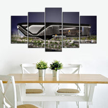 Load image into Gallery viewer, Oakland Raiders Piece Of Art Stadium 5 Pieces wall Painting Canvas