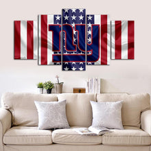 Load image into Gallery viewer, New York Giants American Flag Look Canvas