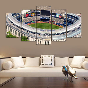 New York Yankees Areal View Stadium Canvas 4