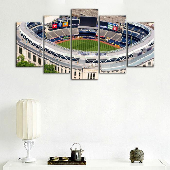 New York Yankees Areal View Stadium Canvas 4