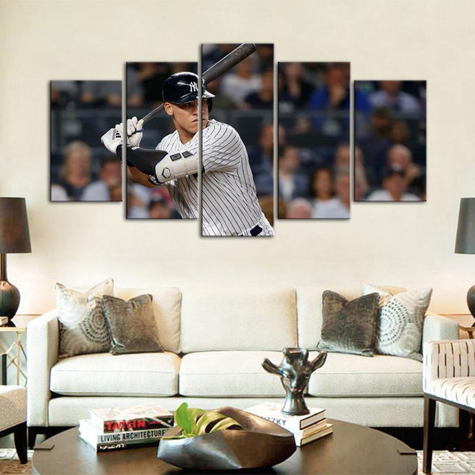 Aaron Judge New York Yankees Canvas 5 Pieces Wall Painting Canvas