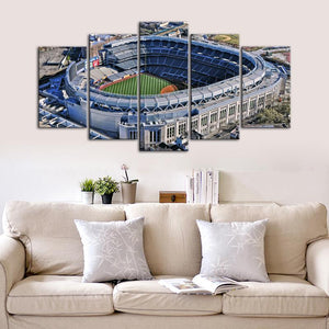 New York Yankees Areal View Stadium Canvas 3