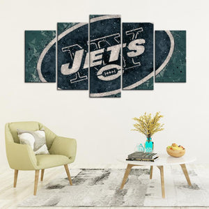 New York Jets Techy Wall Canvas