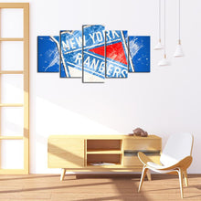 Load image into Gallery viewer, New York Rangers Paint Splash Wall Canvas