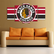 Load image into Gallery viewer, Chicago Blackhawks Stripes Look Canvas