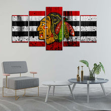 Load image into Gallery viewer, Chicago Blackhawks Rough Look Canvas