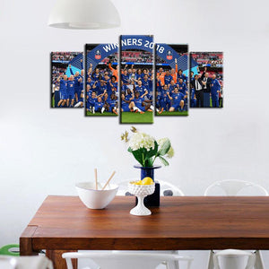 Chelsea F.C. Winner 2018 5 Pieces Wall Painting Canvas