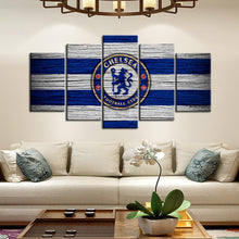 Load image into Gallery viewer, Chelsea F.C. Wooden Look Canvas