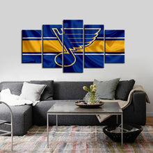 Load image into Gallery viewer, Louis Blues Fabric Flag Canvas