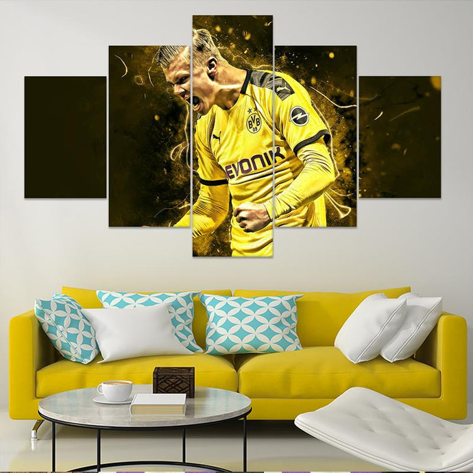 Erling Haaland Borussia Dortmund Wall Art Canvas 3