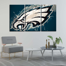 Load image into Gallery viewer, Philadelphia Eagles Paint Splash Look Wall Canvas 2