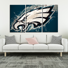 Load image into Gallery viewer, Philadelphia Eagles Paint Splash Look Wall Canvas 2