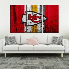 Load image into Gallery viewer, Kansas City Chiefs Rough Look Wall Canvas 2