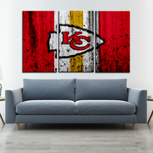 Load image into Gallery viewer, Kansas City Chiefs Rough Look Wall Canvas 2