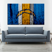 Load image into Gallery viewer, Los Angeles Chargers Rough Look Wall Canvas 2