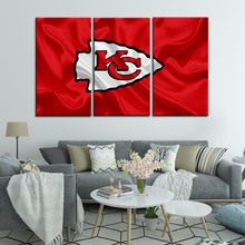 Load image into Gallery viewer, Kansas City Chiefs Flag Look Wall Canvas 2