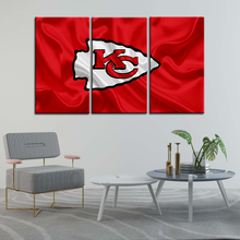 Load image into Gallery viewer, Kansas City Chiefs Flag Look Wall Canvas 2