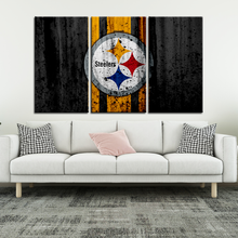 Load image into Gallery viewer, Pittsburgh Steelers Rough Style Wall Canvas 2