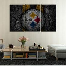 Load image into Gallery viewer, Pittsburgh Steelers Rock Style Wall Canvas 2