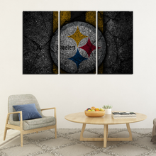 Load image into Gallery viewer, Pittsburgh Steelers Rock Style Wall Canvas 2