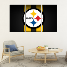 Load image into Gallery viewer, Pittsburgh Steelers Logo Wall Canvas 1
