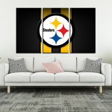 Load image into Gallery viewer, Pittsburgh Steelers Logo Wall Canvas 1