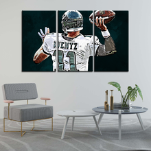 Load image into Gallery viewer, Carson Wentz Philadelphia Eagles Wall Art Canvas 2