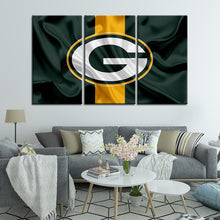 Load image into Gallery viewer, Green Bay Packers Fabric Flag Look Wall Canvas 2